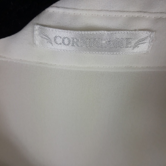 Cornflake| Sheer Graphic Button Down Shirt - Picture 4 of 6